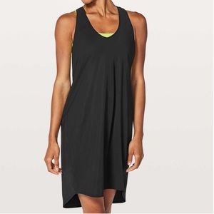 Lululemon Rejuvenate Dress Black 6